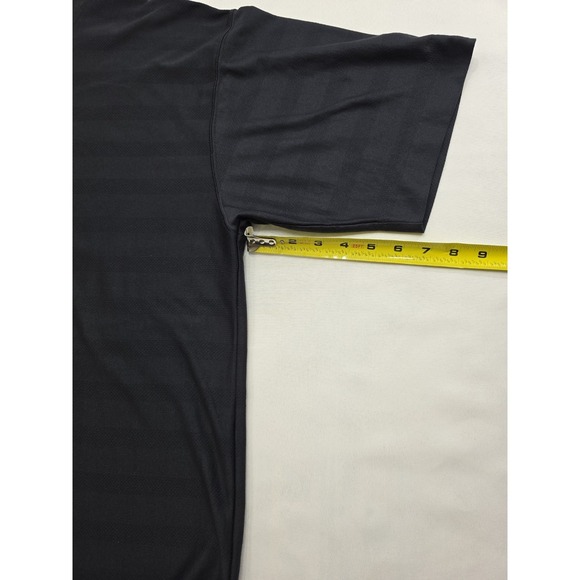 Cutter & Buck Men's Black on Black Striped Dri-release Golf Shirt. Size L - Picture 8 of 9